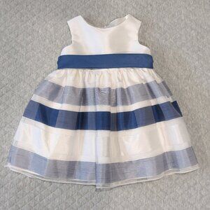 Navy and White Striped Dress